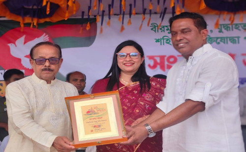 শিবপুরে বীর মুক্তিযোদ্ধাদের সংবর্ধনা প্রদান